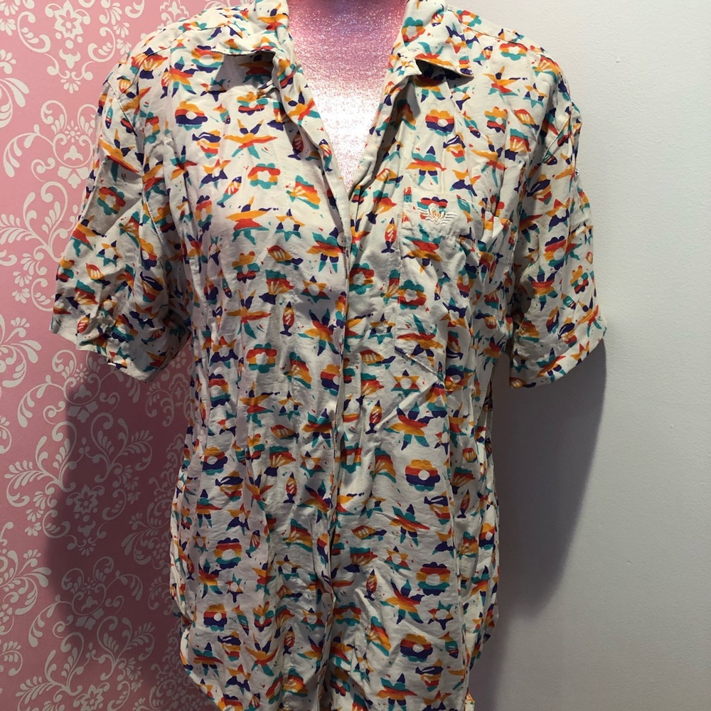 Floral button up